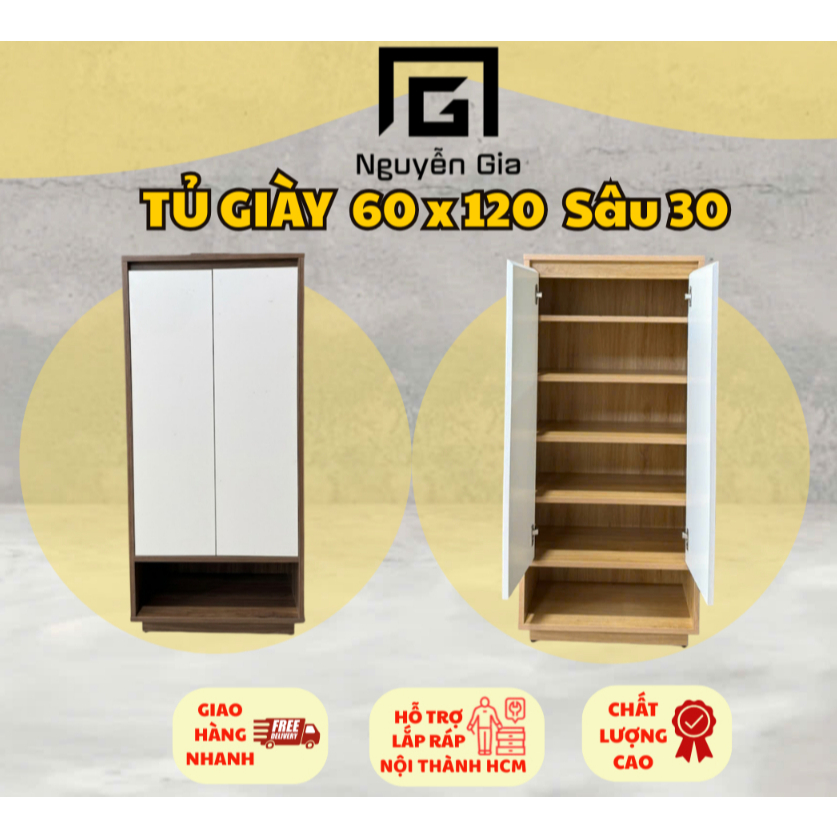 Tủ giày thông minh gỗ MDF phủ melamine