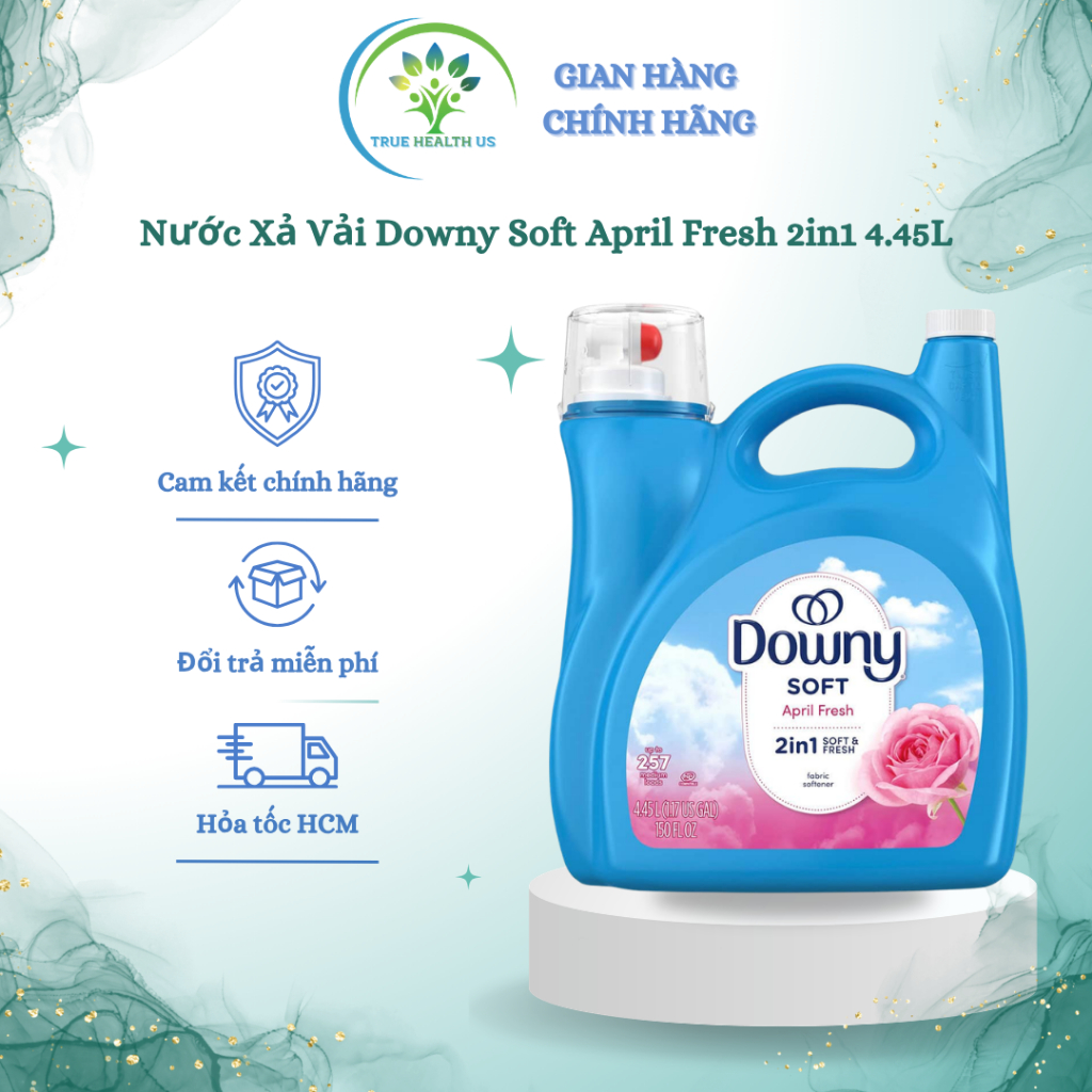 Nước Xả Vải Downy Soft April Fresh 2in1 4.45L