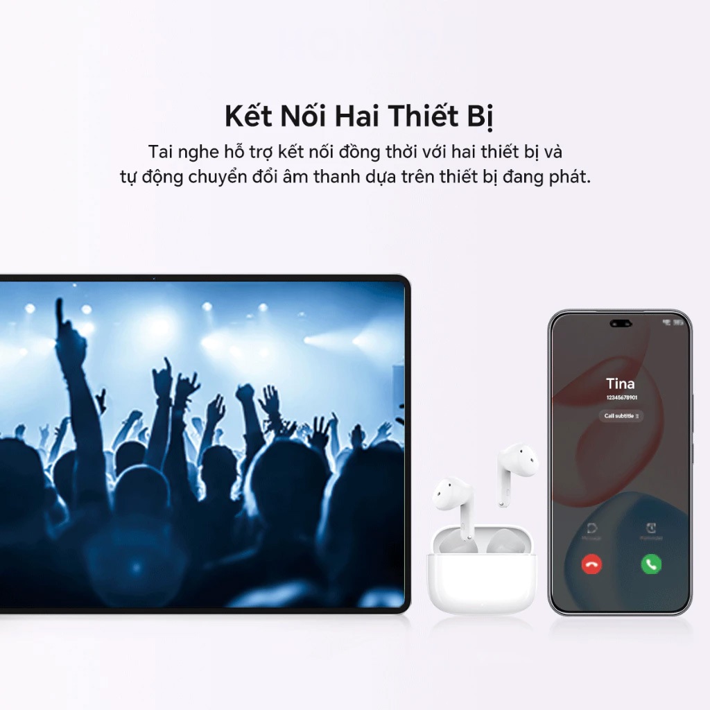 Tai Nghe Bluetooth Honor Choice Earbuds X7e Active | Thời Lượng Pin 38 Giờ | Bluetooth 5.4 | IP54 | BigBuy360 - bigbuy360.vn