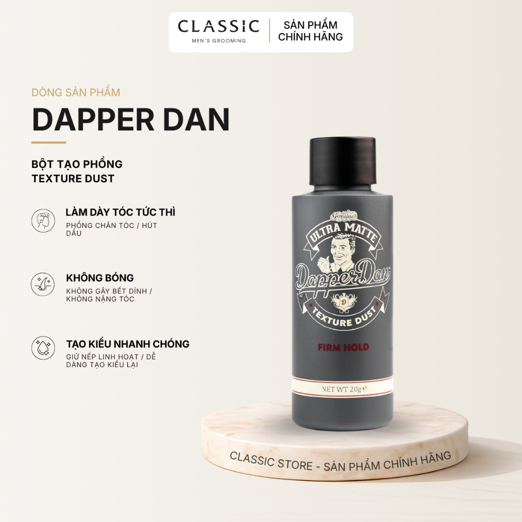 Bột Tạo Phồng Dapper Dan Ultra Matte Texture Dust