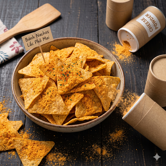 Bánh Nachos chưa chiên, Bánh tortilla chips, Đế Nachos tự chiên, tự nướng làm Snack Handmade