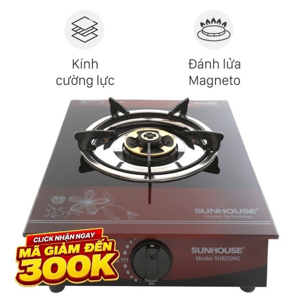 Sale-Bếp ga đơn Sunhouse SHB212KG hàng chính hãng 100% bảo hành 12 tháng chính hãng