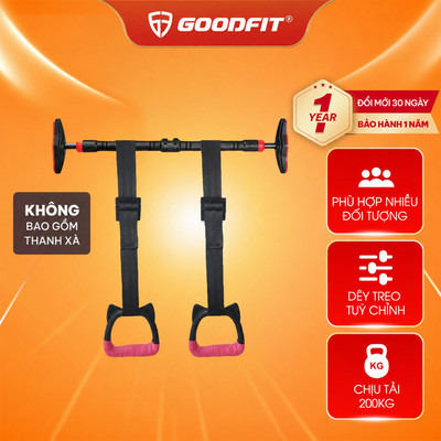 Vòng treo đu xà đơn trẻ em GoodFit GF01E chịu tải 200kg, dây treo tùy chỉnh, giúp hỗ trợ vận động