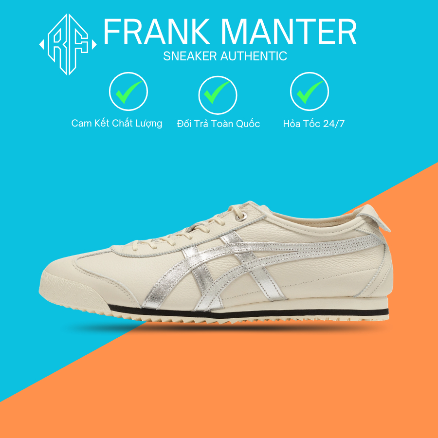 [ Thanh Lí ] Giày thể thao Onitsuka Tiger Mexico 66 SD 'Cream Silver' nam nữ full box - Mx4
