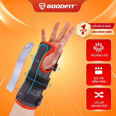 Băng quấn cổ tay có thanh nẹp cố định, bảo vệ cổ tay chính hãng GoodFit GF310W