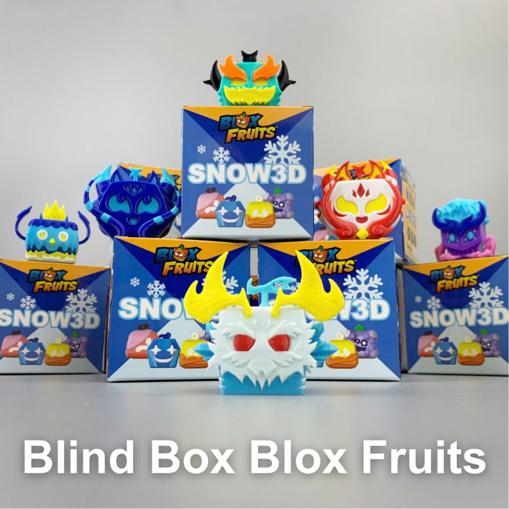 BLIND BOX Hộp Mù Mô Hình Trái Ác Quỷ Blox Fruits In 3D - Không Có Code - Tặng Kèm Xu Rolox