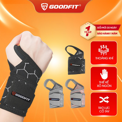 Băng quấn cổ tay chơi thể thao, thoáng khí, bảo vệ cổ tay chính hãng GoodFit GF311W