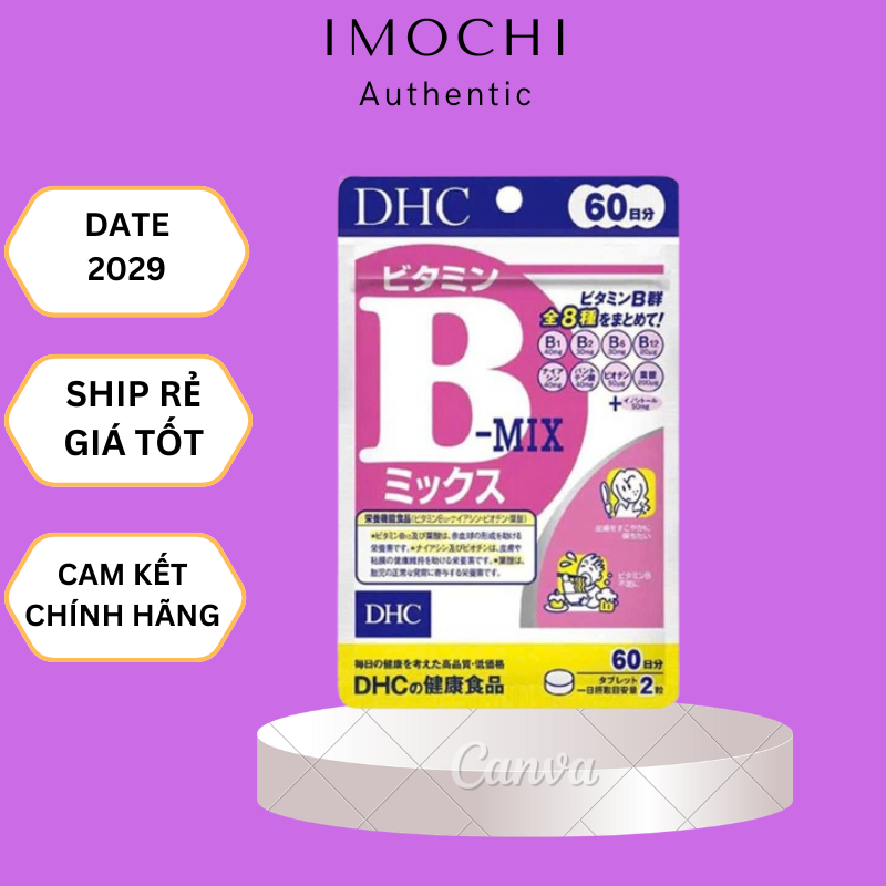 Viên Uống Vitamin B Mix Tổng Hợp DHC Gói 120 Viên Nhật Bản