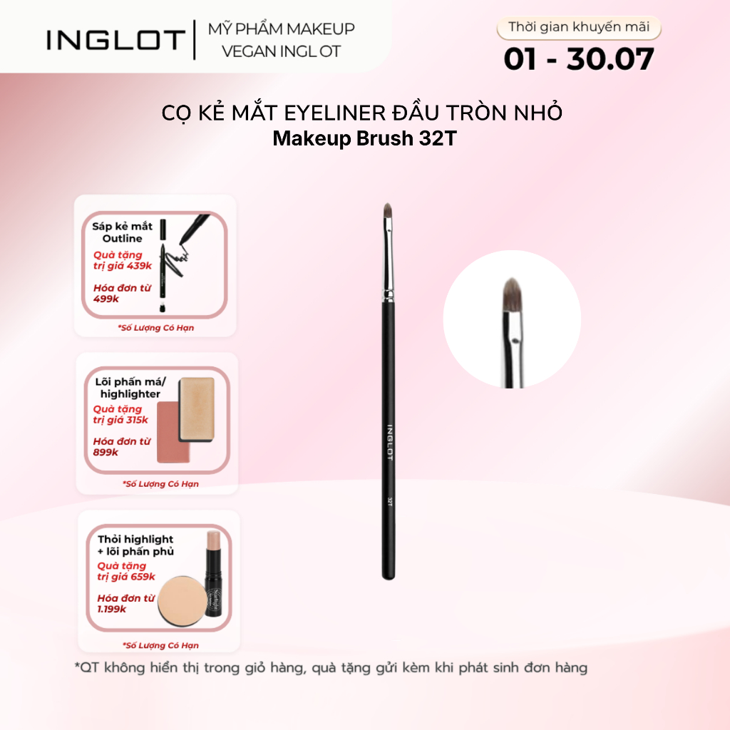 Cọ makeup cọ mắt Inglot Makeup Brush 32T Inglot