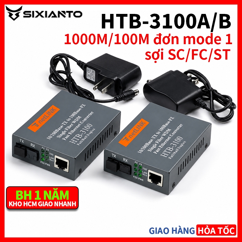 NetLink converter 1000mb quang bộ chuyển đổi quang điện media converter bộ chuyển đổi cáp quang 1 sợ