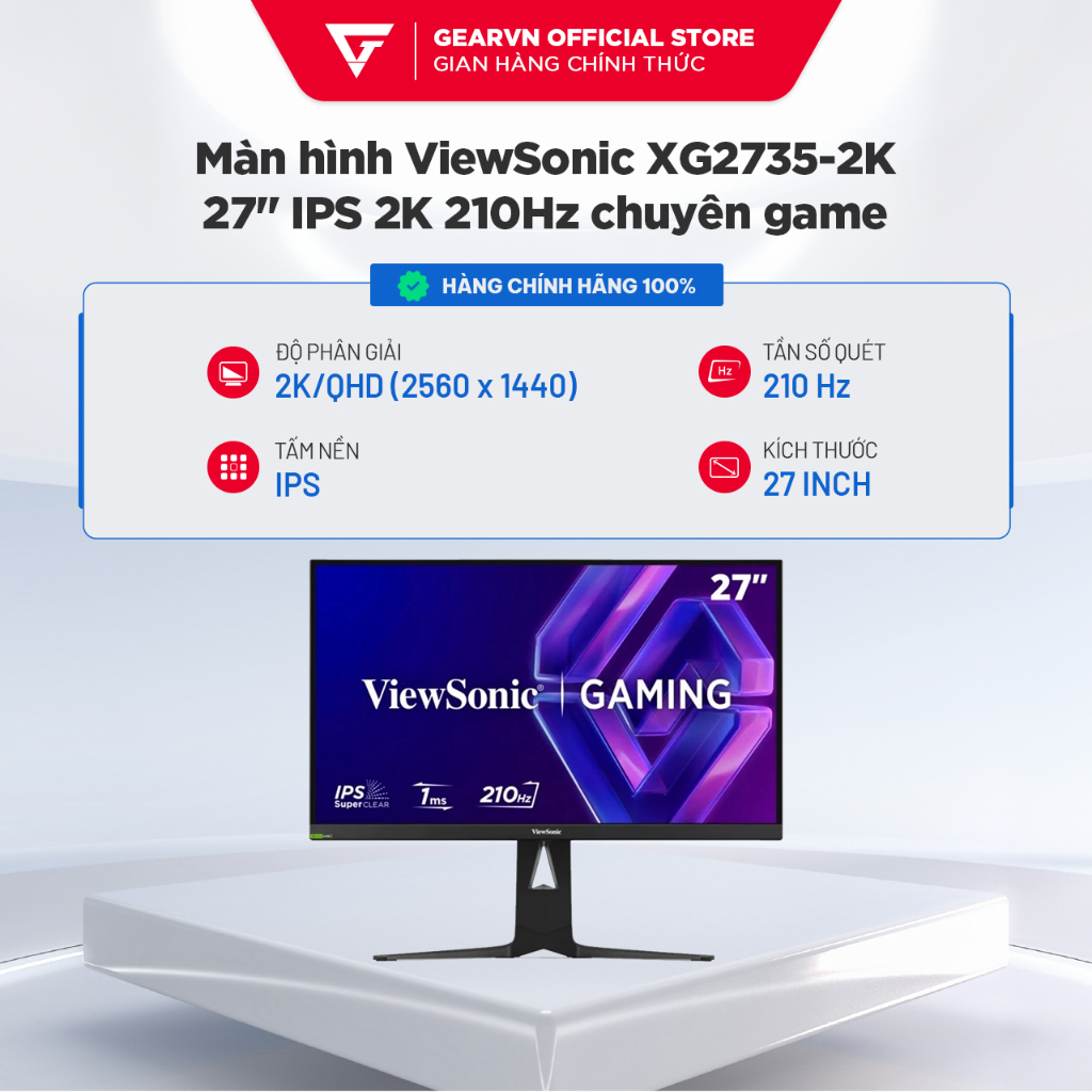 Màn hình ViewSonic VX2758A-2K-PRO-4 27 inch IPS 2K 180Hz / XG2735-2K 27 inch IPS 2K 210Hz chuyên game BH 36 tháng | BigBuy360 - bigbuy360.vn