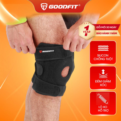 Bó gối quấn bảo vệ đầu gối GoodFit GF522K băng đầu gối thoáng khí để chơi thể thao, vận động