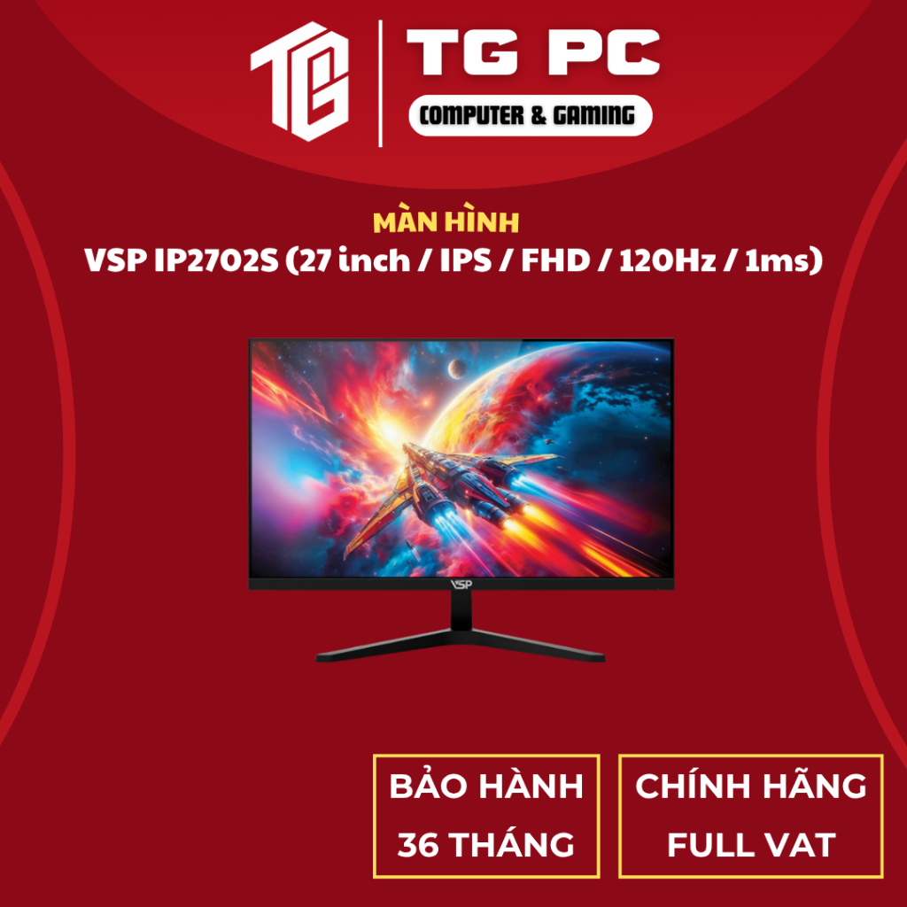 [SẢN PHẨM NEW FULL VAT] Màn Hình VSP IP2702S (27 inch / IPS / FHD / 120Hz / 1ms) - BẢO HÀNH 36 THÁNG