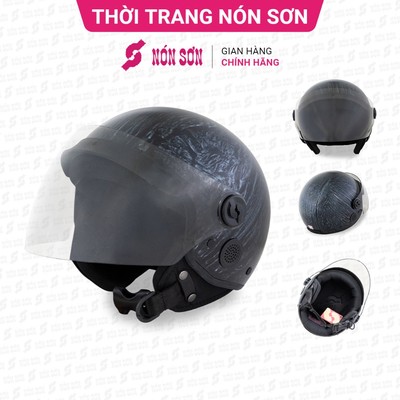 Mũ bảo hiểm 3/4 lỗ thông gió phiên bản mới NÓN SƠN chính hãng MT-ĐN110