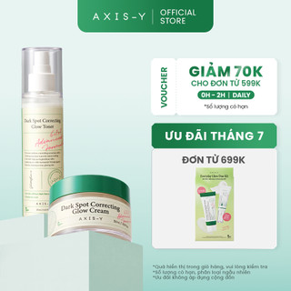 Combo Dưỡng Sáng Mờ Thâm AXIS-Y Kem dưỡng & Toner | Dark Spot Cream & Toner 50ml & 125ml