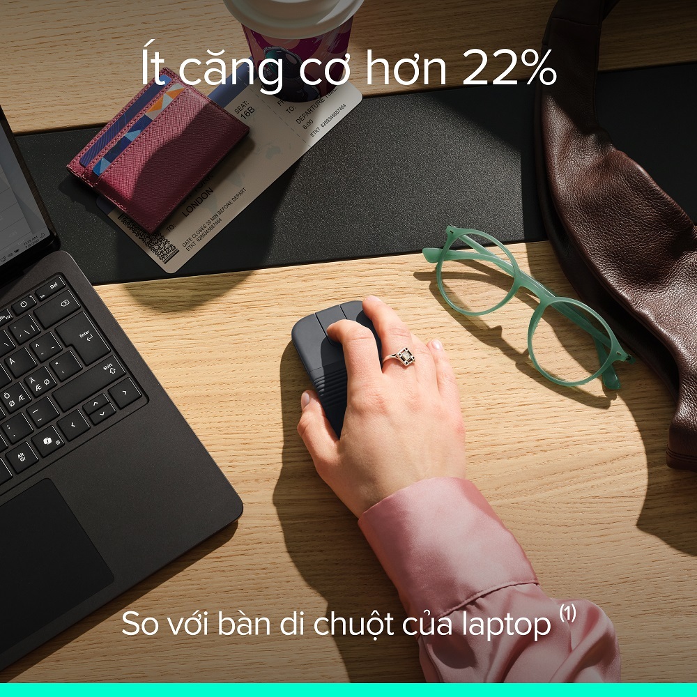 Logitech Mobi Fold - Chuột du lịch di động, Nhỏ và nhẹ, Cuộn cảm ứng, Nhấp im lặng, 4K DPI, Bluetooth | BigBuy360 - bigbuy360.vn