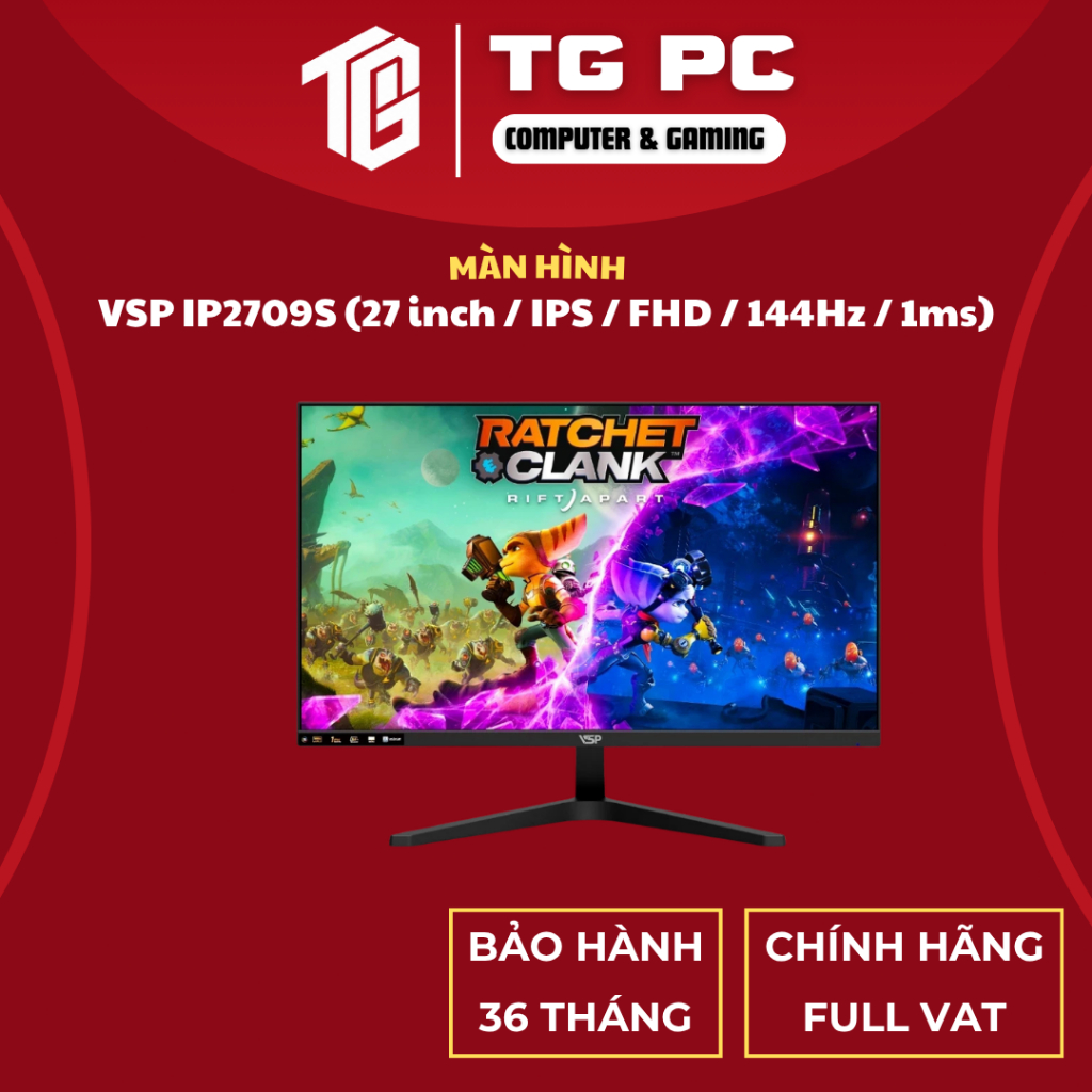 [SẢN PHẨM NEW FULL VAT] Màn Hình VSP IP2709S (27 inch / IPS / FHD / 144Hz / 1ms) - BẢO HÀNH 36 THÁNG