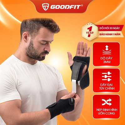 Băng nẹp cổ tay, hỗ trợ cố định cổ tay chính hãng GoodFit GF304W