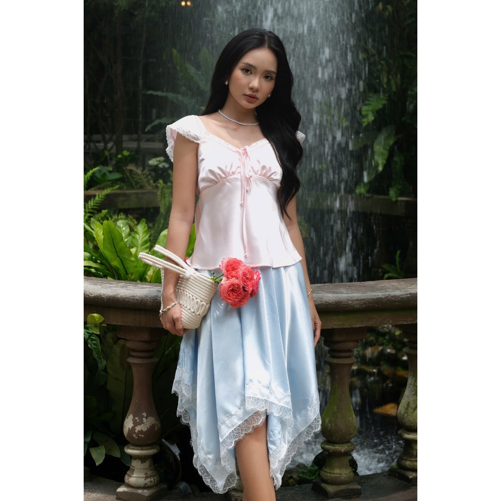 Áo Lẻ Shelly Lụa Cao Cấp Thiết Kế Timin Workshop