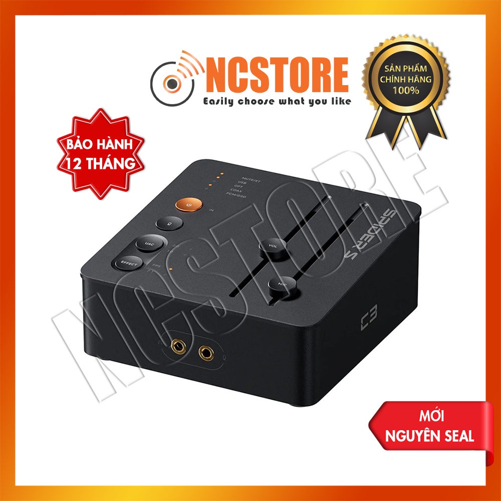 [NC] Desktop Gaming DAC/AMP FOSI C3 | Có Cổng Mic Đàm Thoại
