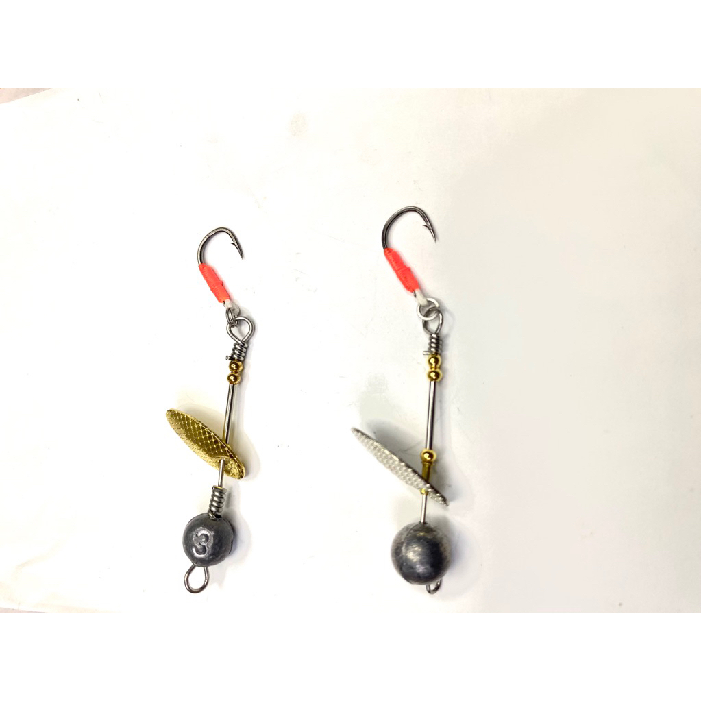 Mồi câu thìa xoay lưỡi đơn, đầu chì (spiner câu lure)