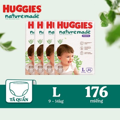 Tã Quần Huggies Platinum Nature Made M58/L44/XL38/XXL26