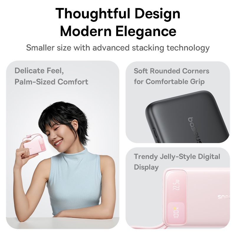 [MỚI VỀ - SẠC 3C SIÊU MỎNG] Sạc Dự Phòng Baseus FC11 10000mAh & 20000mAh 22.5W & 45W Chứng Nhận CCC, Mỏng Nhẹ Kèm 2 Cáp | BigBuy360 - bigbuy360.vn