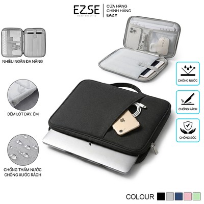 Túi đựng ipad laptop nhiều ngăn đa năng EAZY TS07 Túi chống sốc máy tính bảng macbook 09 - 15.6 inch