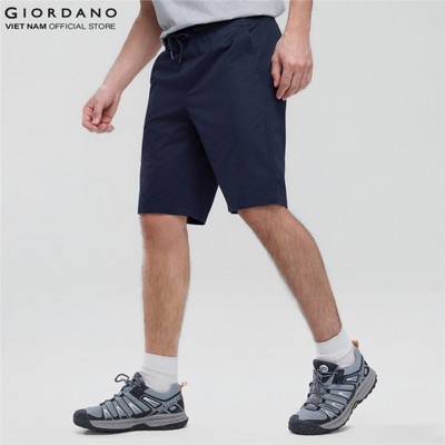 GIORDANO Quần Shorts Nam Lưng Thun Dây Rút Drawstring Shorts 01106205