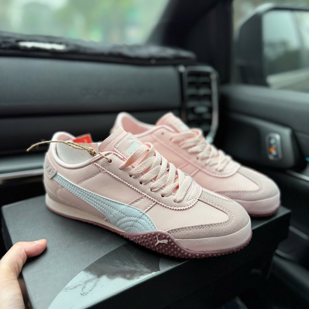 [HÀNG SẴN - SC] Giày Thể Thao Sneaker P_uma B.ella UT Pink, giày thể thao nữ tính màu hồng trắng xin