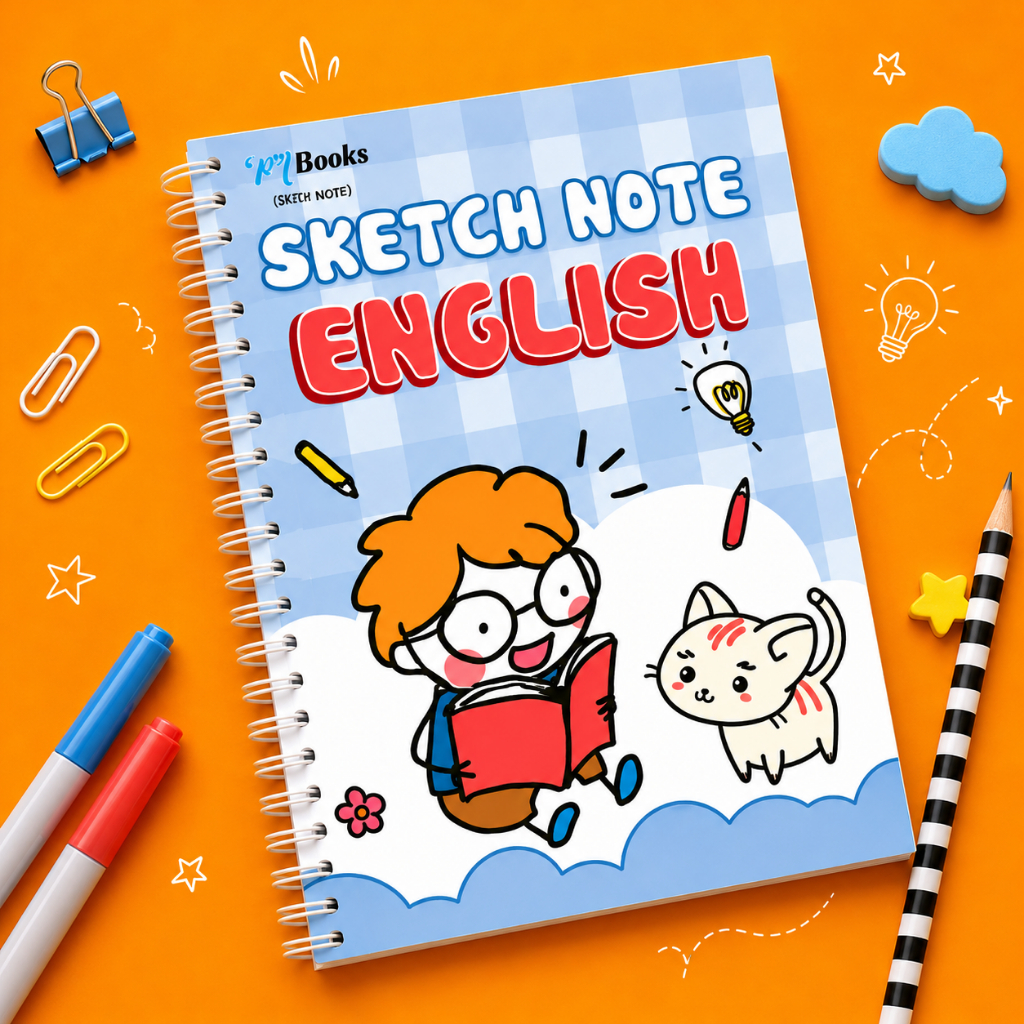 Sổ tay Tiếng Anh ngữ pháp tiện dụng Sketch Note English