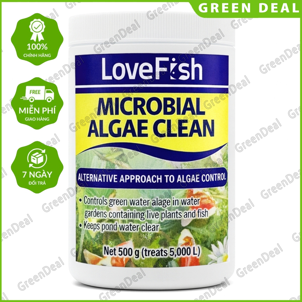 LOVEFISH - Microbial Algae Clean | Vi sinh kỵ khí tùy nghi xử lý tảo trong nước hồ cá cảnh thủy sinh