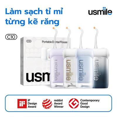 [New launch]Máy tăm nước sóng siêu âm usmile C10 Máy Tăm Nước Cầm Bảo hành 12 tháng -phun nước mạnh lên đến 95 ngà