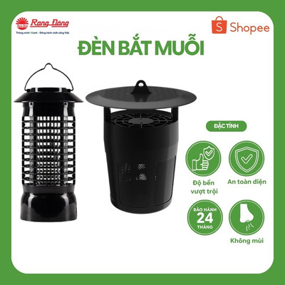 Rạng Đông Đèn bắt muỗi, côn trùng công suất 5W không gây tiếng ồn, không tạo mùi khét, tiện lợi dễ sử dụng