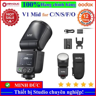Đèn Flash Godox V1 Mid TTL for Canon, Sony, Nikon, Fujifilm, Olympus ( MINH ĐỨC )