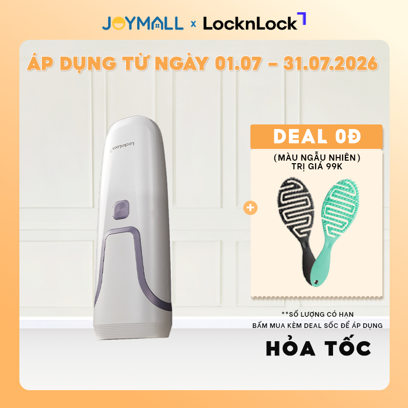 Máy triệt lông LocknLock IPL Công Nghệ Làm Lạnh Sapphire ENC312IVY 4 chế độ triệt - Hàng Chính Hãng 