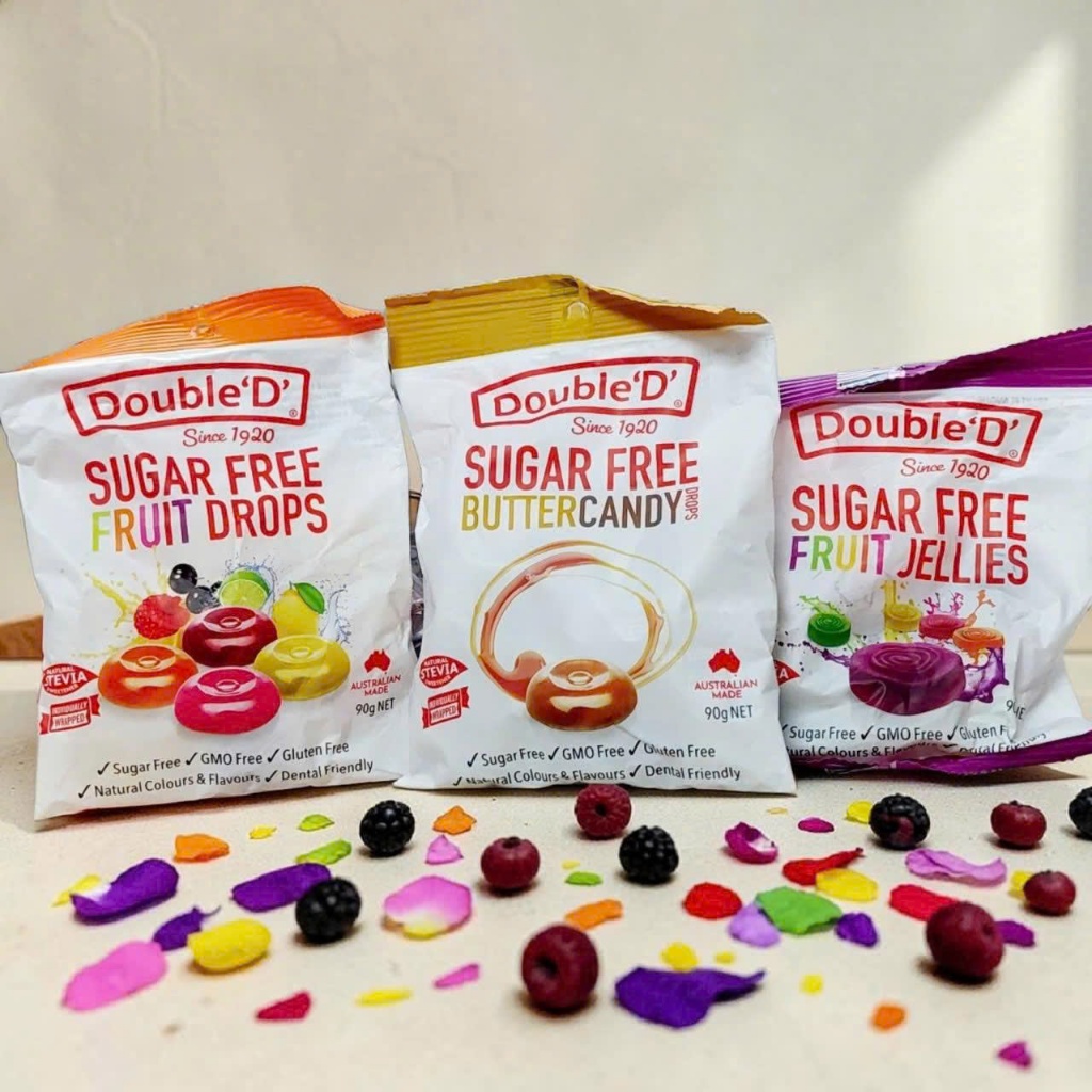 DOUBLE'D Gluten Free Jelly 90g Kẹo Dẻo Không Gluten Nhiều Hương Vị