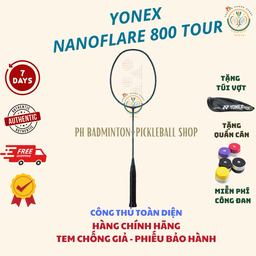 [HOẢ TỐC] Vợt Cầu Lông Yonex Nanoflare 800 Tour Chính Hãng, Bảo Hành 3 Tháng Yonex Sunrise