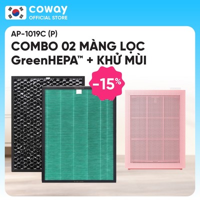 Combo 2 màng lọc: Green HEPA™ + Khử mùi cho máy lọc không khí AP-1019C (P)