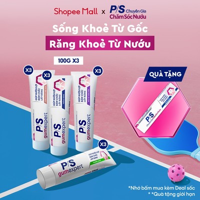 Bộ 3 kem đánh răng P/S Chuyên gia Chăm sóc nướu 100g - Bảo vệ nướu, giảm nguy cơ ê buốt, răng chắc khỏe