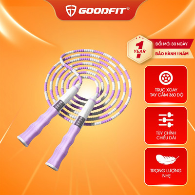 Dây nhảy thể dục, độ dài tùy chỉnh phù hợp người mới chơi, trẻ em chính hãng GoodFit GF905JR