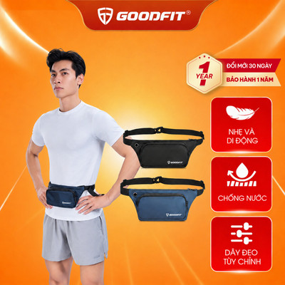 Túi chạy bộ đeo hông, đeo bụng, đeo chéo thời trang, chống nước chính hãng GoodFit GF110RB