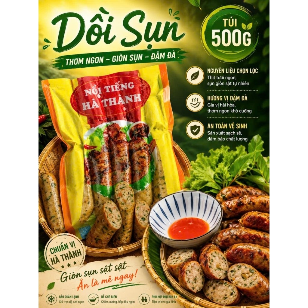 DỒI SỤN NON. 500g. ( GIAO hỏa tốc TPHCM.)