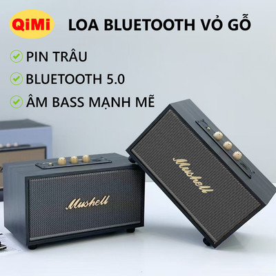 Loa Bluetooth Vỏ Gỗ Bass Cực Căng XM301 Pin Siêu Trâu Âm Thanh Sắc Nét Phù Hợp Decor Mọi Không Gian
