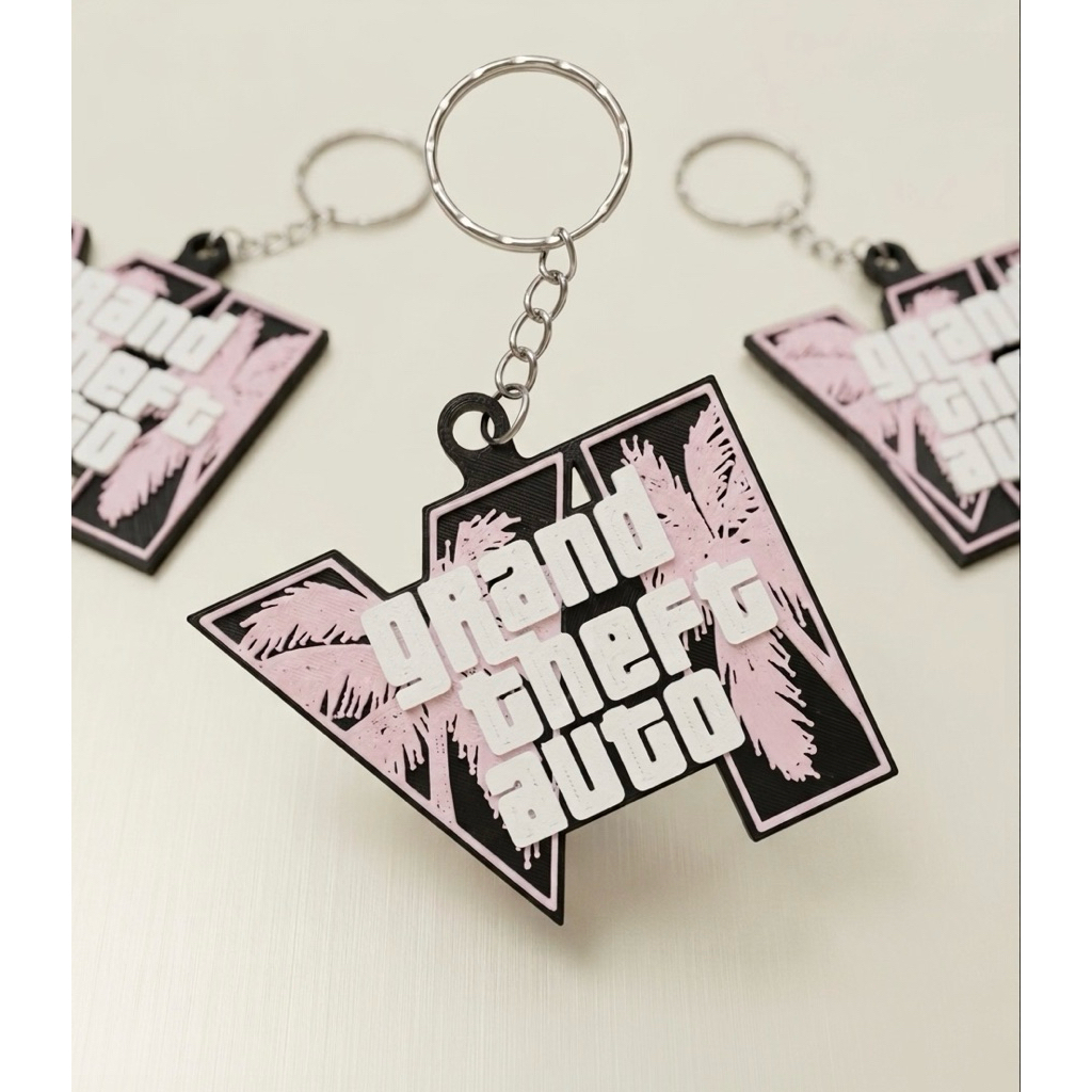MÓC KHÓA GTA VI (GRAND THEFT AUTO 6) - PHIÊN BẢN VICE CITY LIMITED