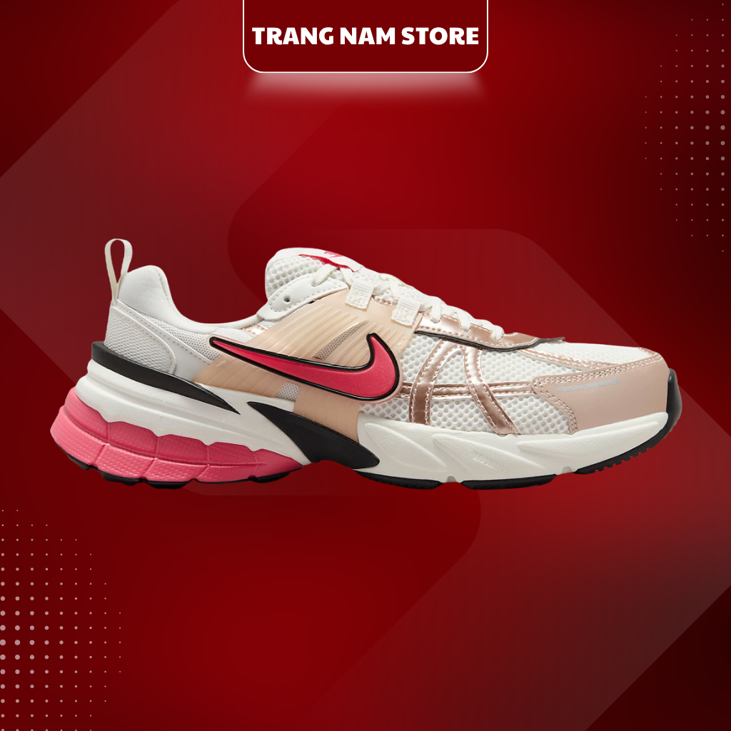 [ Chính Hãng ] Giày Pickleball Tennis Nike V2K Run ‘Guava Ice’ Cực Êm Chân. Full Box