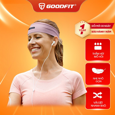 Băng đô thể thao nam nữ GoodFit GF804SB ngăn mô hôi, siêu co giãn
