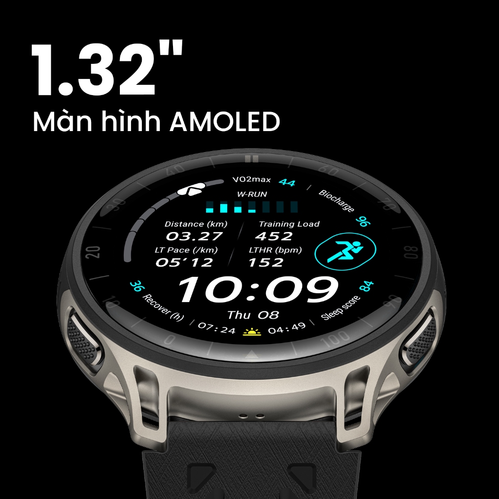 Đồng hồ thông minh Amazfit Cheetah 2 Pro | 1.32 inch - Track Run - Hàng chính hãng - Bảo hành 12 tháng | BigBuy360 - bigbuy360.vn