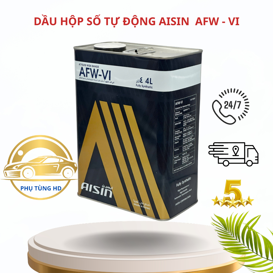 Dầu Nhớt Hộp Số 8 Cấp Tự Động AISIN AFW-VI Dexron VI 4L [ HÀNG CHÍNH HÃNG ]