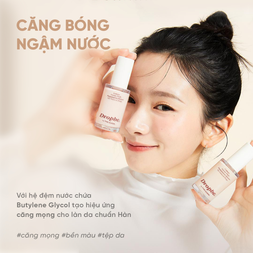 [Drop Be by THE SAEM] Kem nền thuần chay che phủ tốt bền màu lâu trôi Colors Cover Pick Foundation Renew 35g | BigBuy360 - bigbuy360.vn